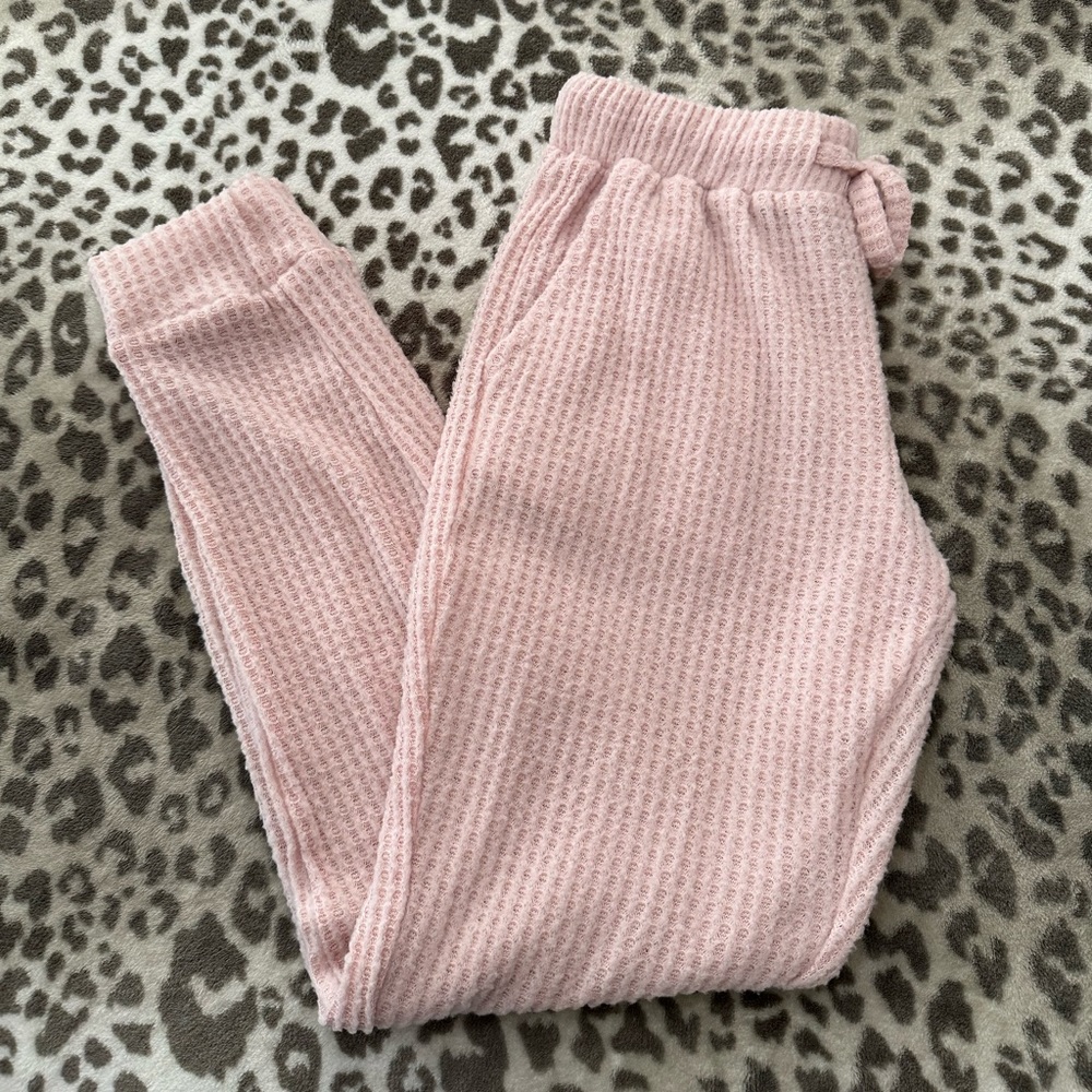 NWOT Born Sleepwear Loungewear Jogger Pajama Bottoms in Pink Size Mediun
